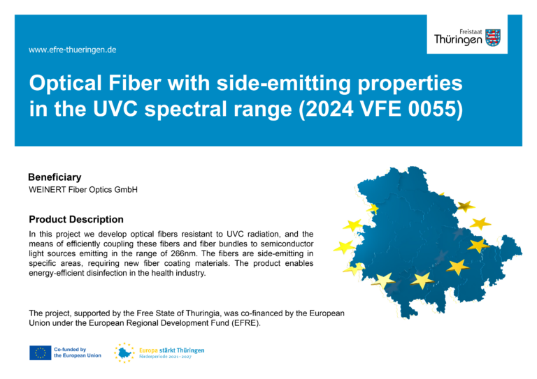 WEINERT Fiber Optics GmbH Joins the “AreaLight” Project for Energy-Efficient UVC Disinfection