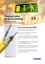 Fireproof cables for use in buildings